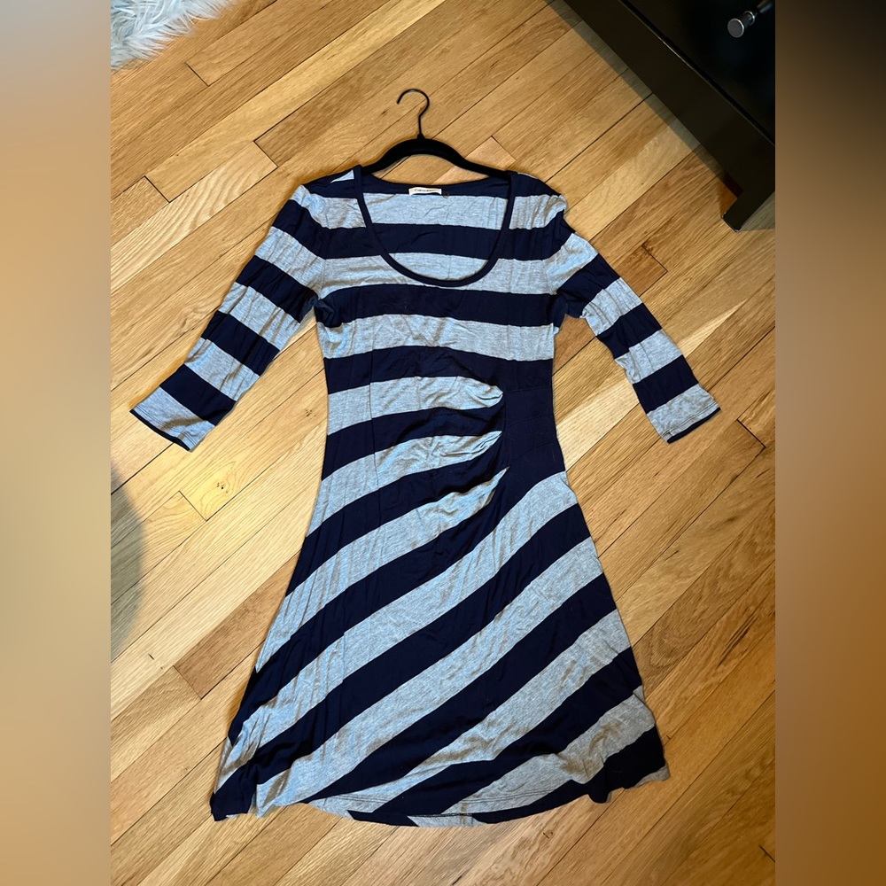 CK navy and grey dress